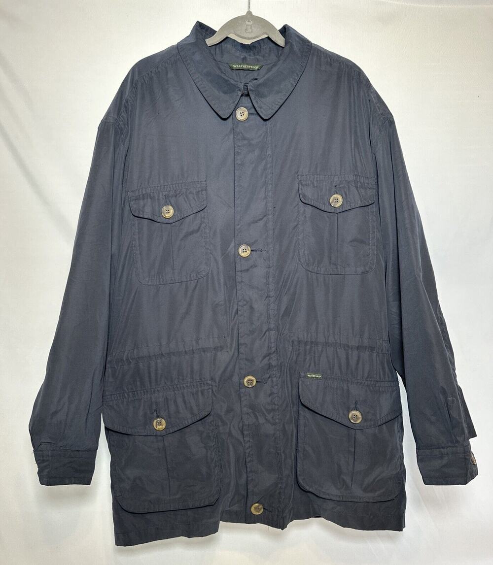 Vintage WEATHERPROOF MENS INSULATED PEACOAT Winter Jacket SIZE LARGE